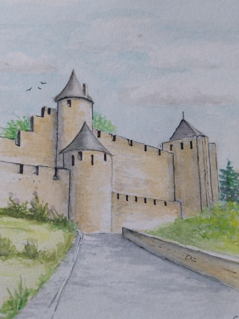 Hobbyschilderijen -Carcassonne