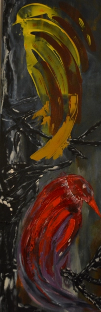 Hobbyschilderijen -Abstract Vogels
